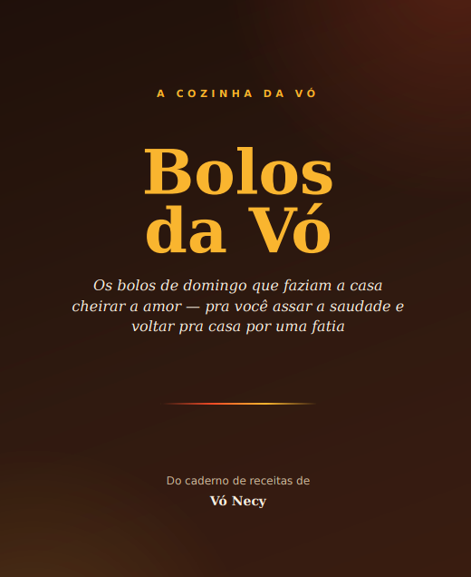 Capa do livro Bolos de Vó