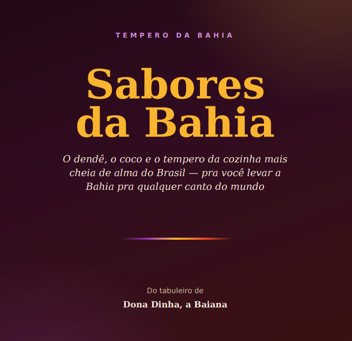 Capa do livro Sabores da Bahia