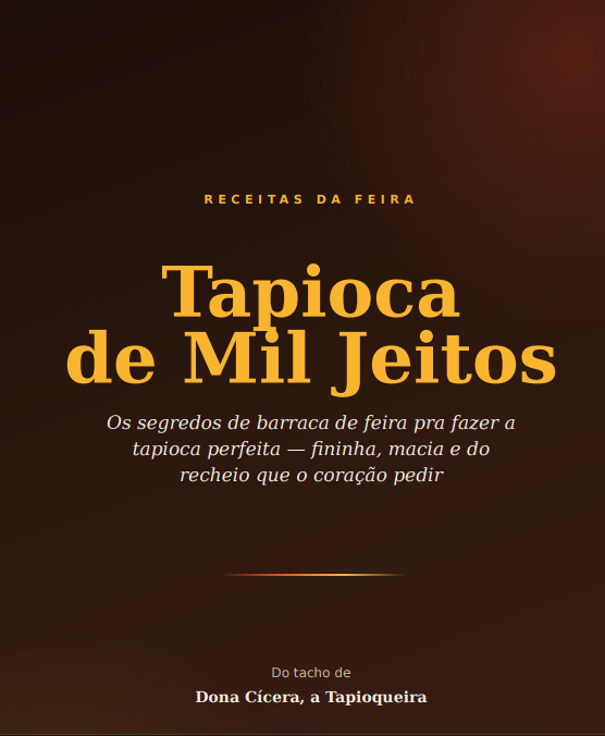 Capa do livro Tapiocas de Mil Jeitos