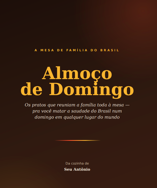 Capa do livro Almoço de Domingo